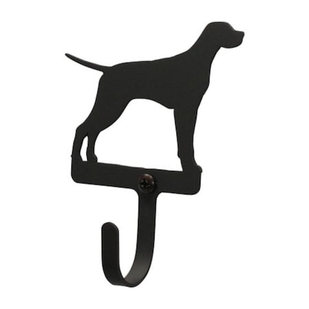 Village Wrought Iron Village Wrought Iron WH-243-S Small Wall Hook - Pointer - Black WH-243-S